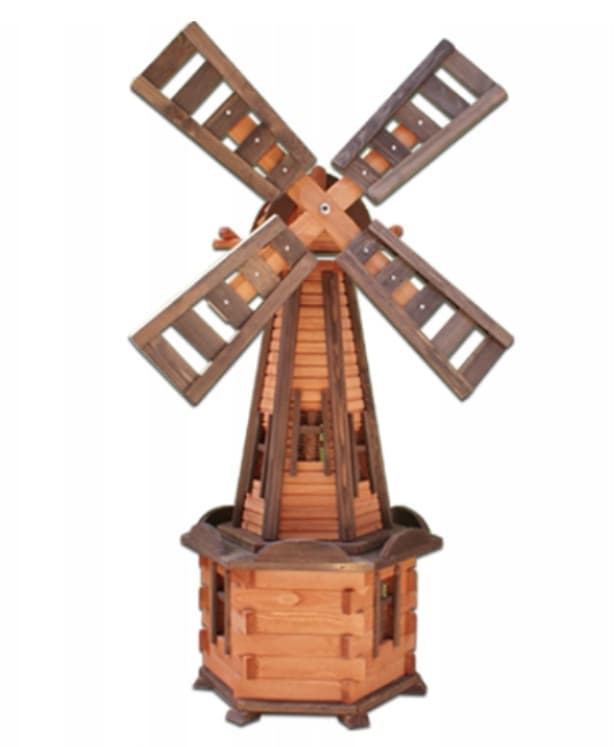 Windmill 135 cm — handmade wooden with LED